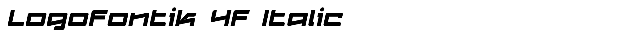 Logofontik 4F Italic image